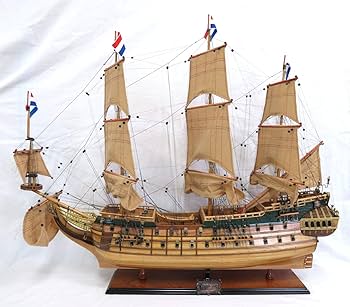 Amazon | 35インチ オランダ帆船 フリースランド号 帆船模型 完成品 船 Amazon | 35インチ オランダ帆船 フリースランド号 帆船模型 完成品 船